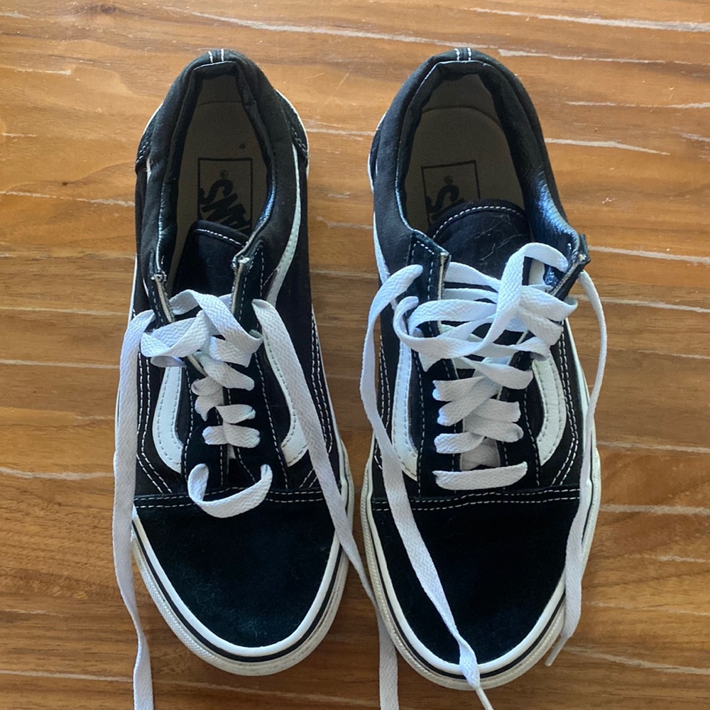 Black Vans Size W8.